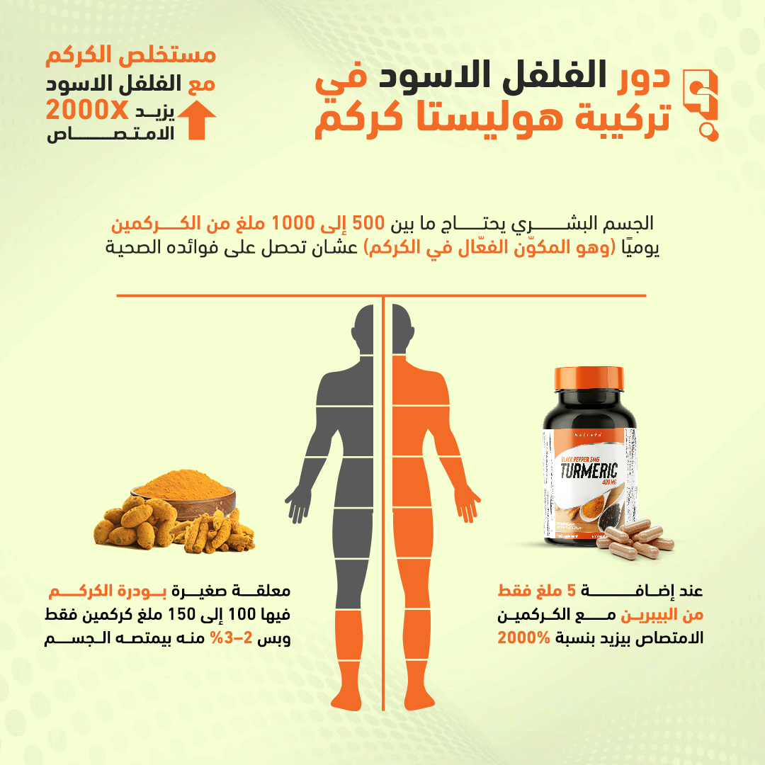 هوليستا كركم 400 مجم 60 كبسولة