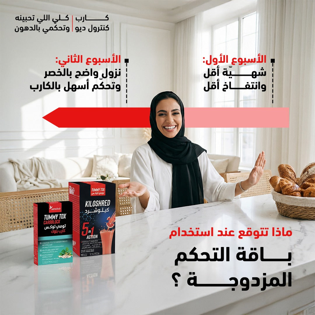 باقة التحكم المزدوجة – التحكم بالكاربوهيدرات و الشهية