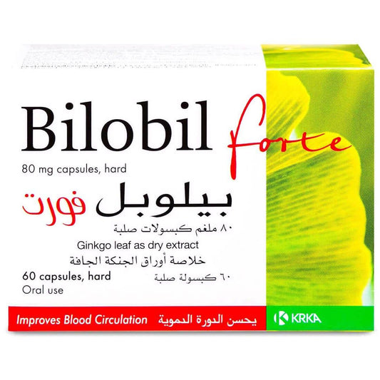 بيلوبيل فورت جنكو بيلوبا 80 مجم 60 كبسولة
